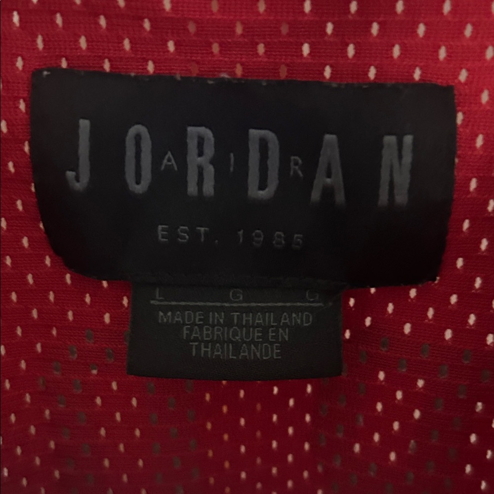Nike/Jordan Brand Red Mesh Tank Top Jersey (AR0026-687), Size Large - Like new - Picture 3 of 6